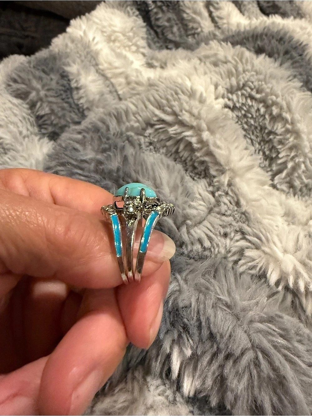 Turquoise Statement Ring - Picture 4 of 7